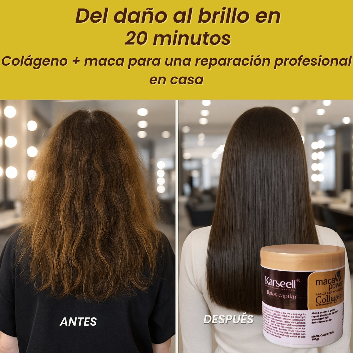 PROMOCIÓN 2 X 1 Karsell 🌟  Nutrición pura, brillo real 😍🔥  Mascarilla capilar