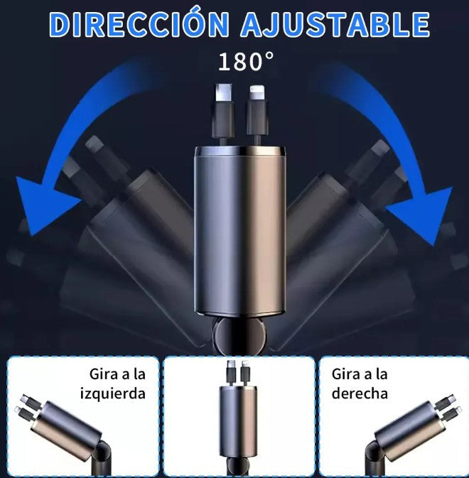 CARGADOR PARA AUTO 4 EN 1