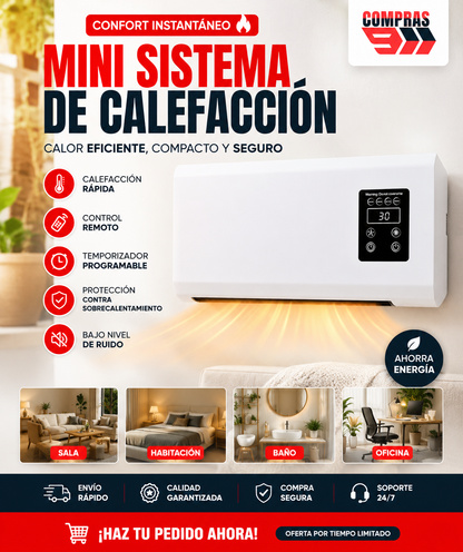 🛋mini aire portatil Calefactor compacto, potente y sin bulla ClimaSmart