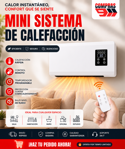 🛋mini aire portatil Calefactor compacto, potente y sin bulla ClimaSmart