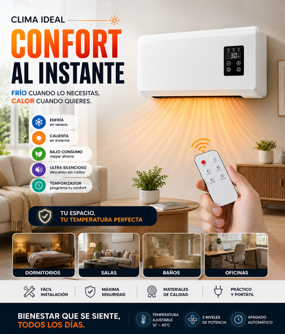 🛋mini aire portatil Calefactor compacto, potente y sin bulla ClimaSmart