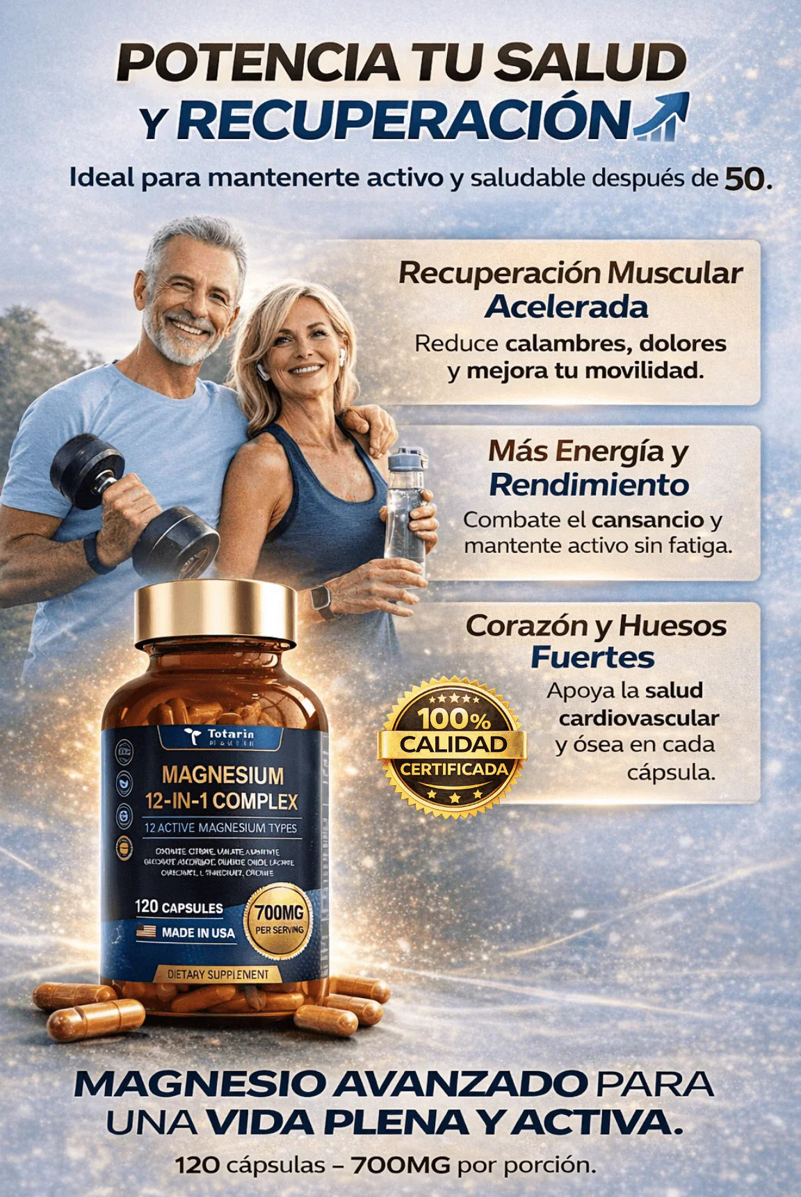 MAGNESIUM 12 EN 1: EL ÚNICO ESCUDO COMPLETO CONTRA LA DEFICIENCIA SILENCIOSA QUE CAUSA INSOMNIO, AGOTAMIENTO CRÓNICO, CALAMBRES Y ACELERA EL ENVEJECIMIENTO DE TU CUERPO